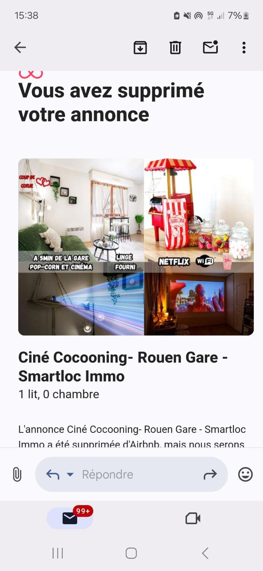 Le Petit Cine - Rouen Gare - Smartloc Immoアパートメント エクステリア 写真